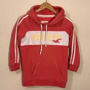 Hollister 3/4 sleeve hoodie